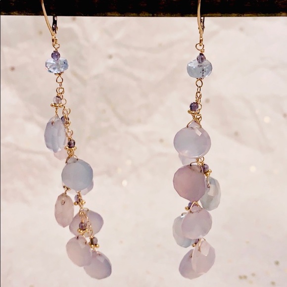 14K YELLOW GOLD HANDMADE LEVERBACK EARRINGS